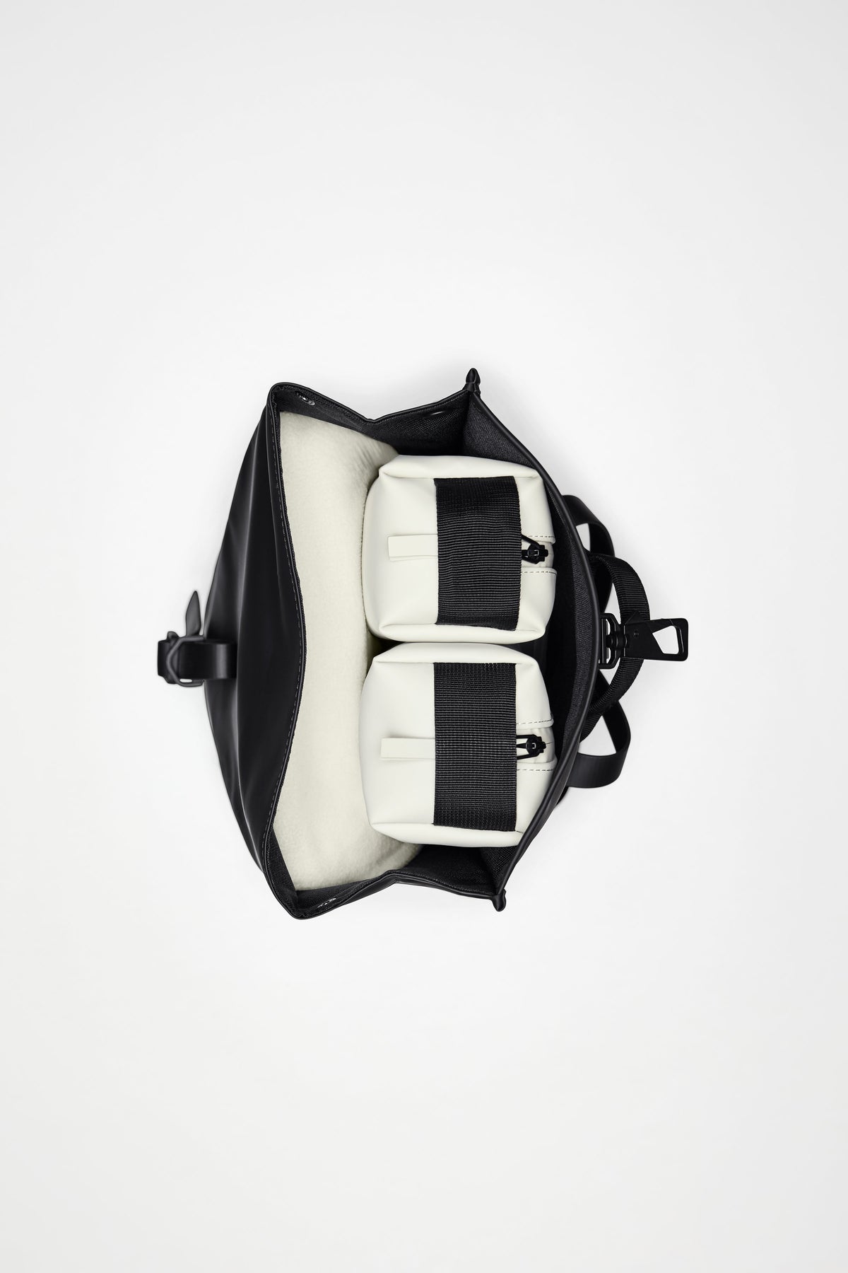 RAINS Rolltop Rucksack Mini Black Backpack