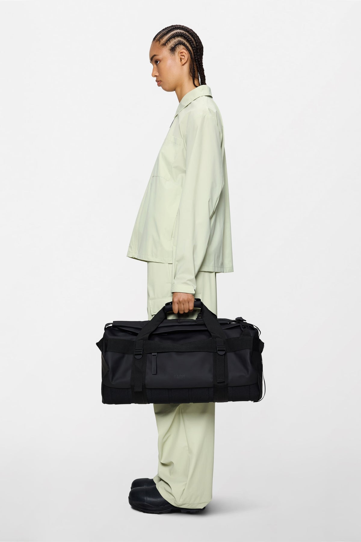 RAINS Texel Duffel Bag Small Black Duffel