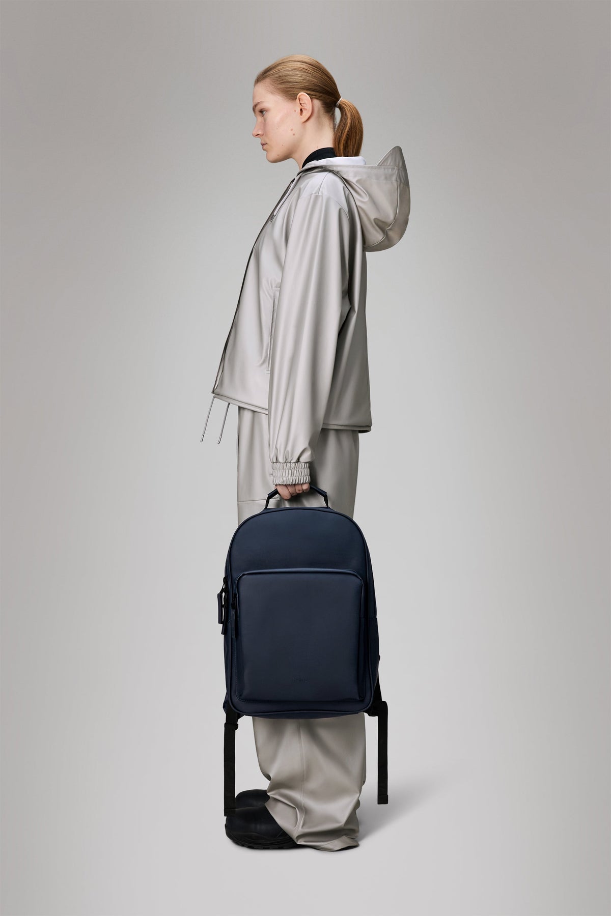 RAINS Book Daypack Large Navy 15L H45 x D12 x W30 cm Backpack