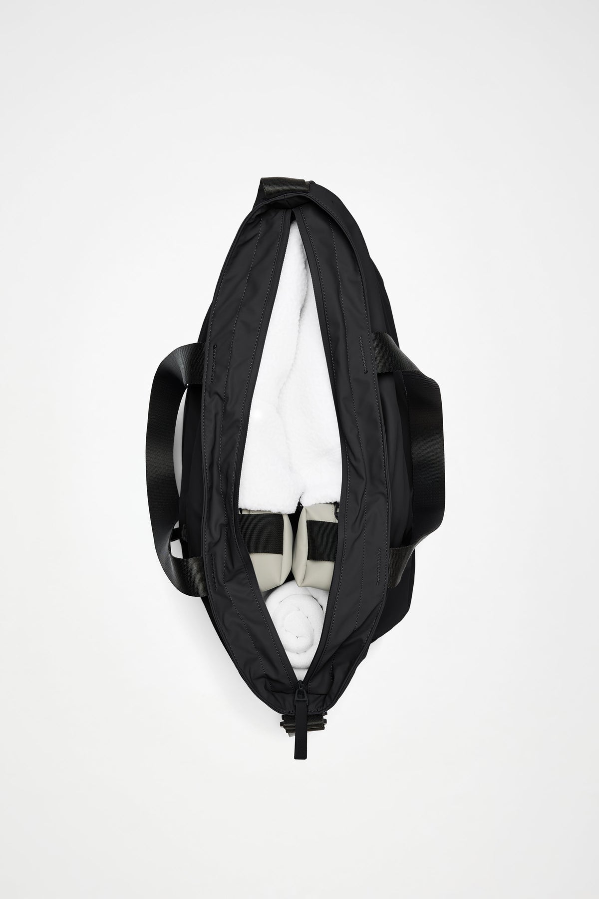 RAINS Dash Messenger Tote Bag Black Tote