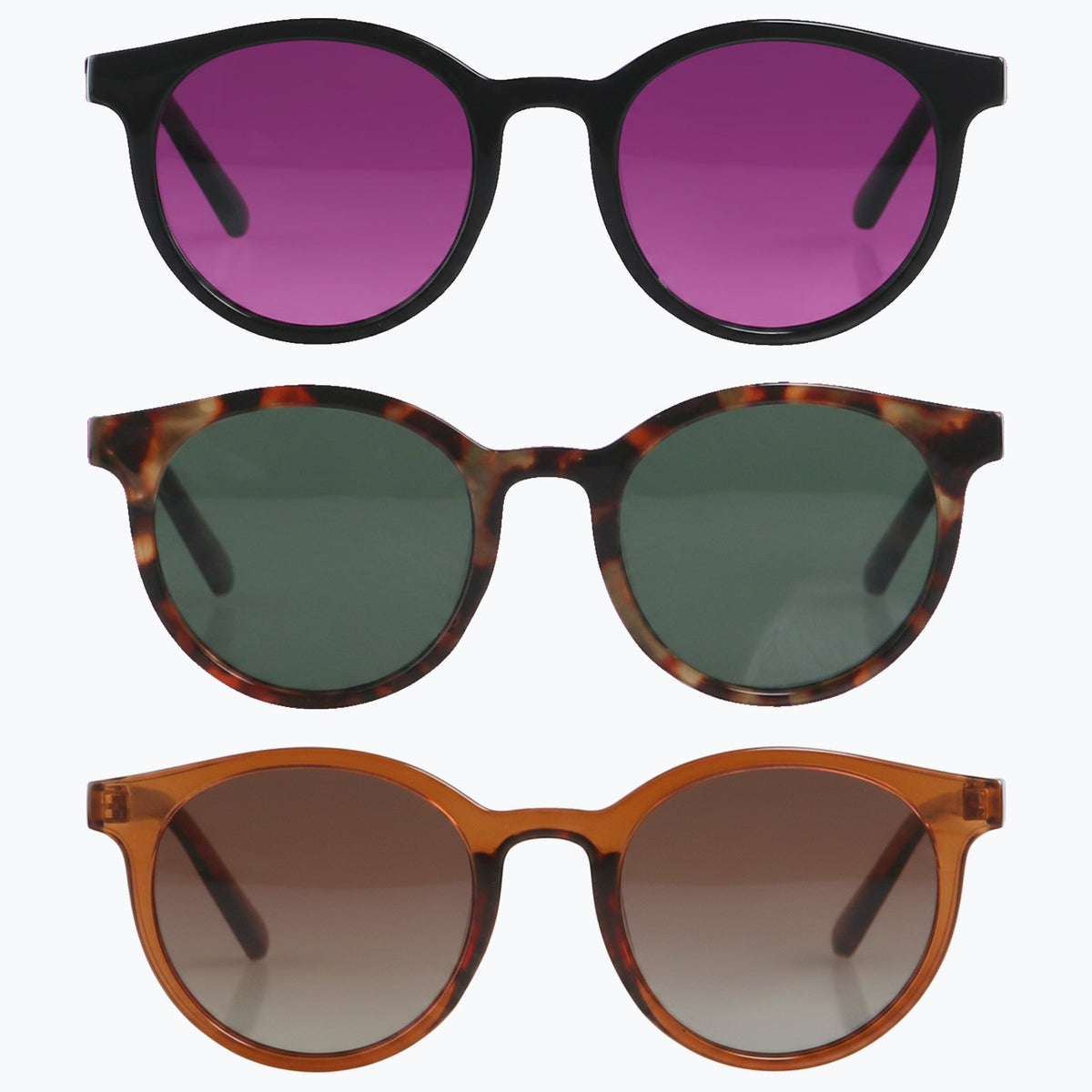 Jaxy Havana Haze — Square Polarized sunglasses in Black