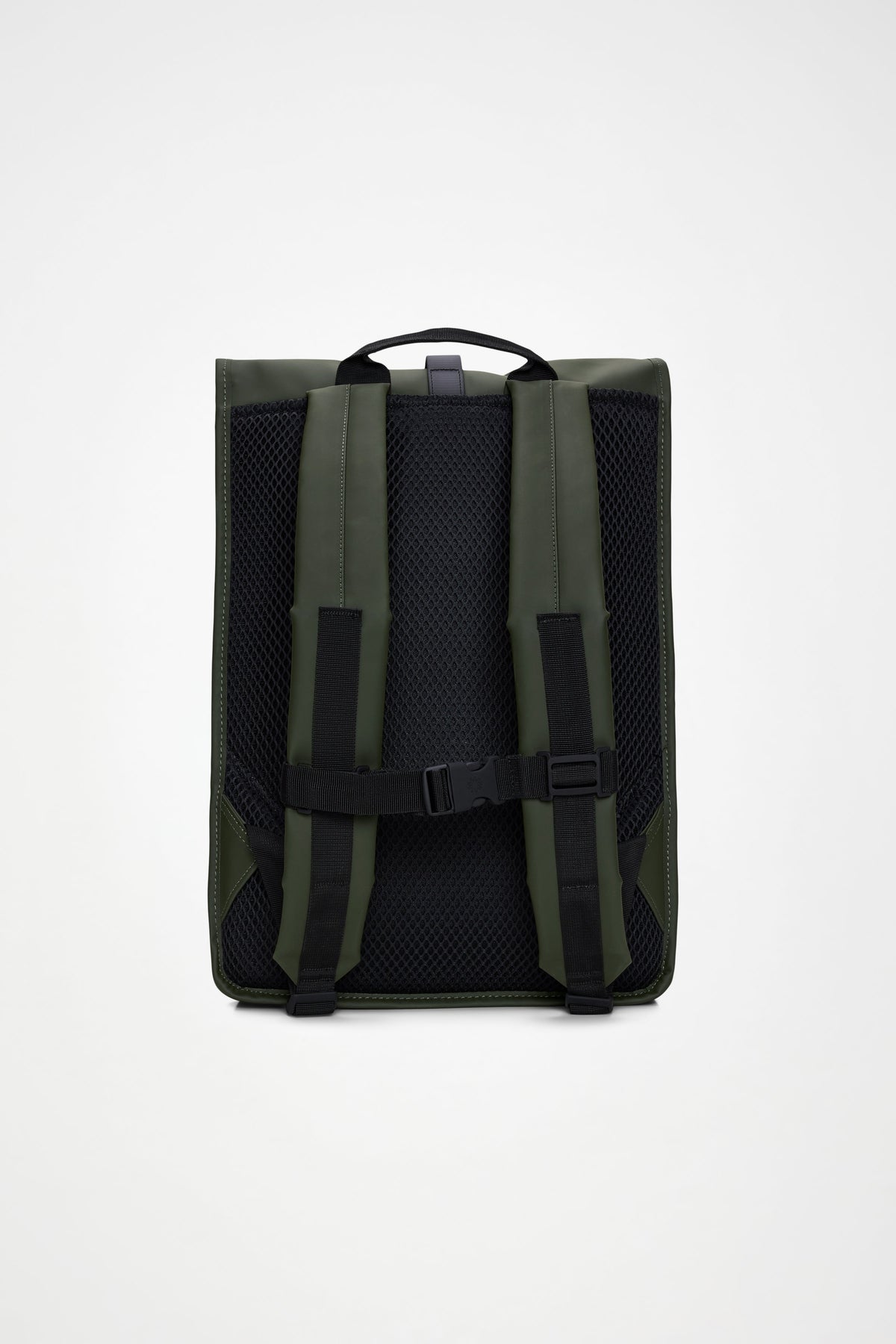 RAINS Rolltop Rucksack Green 17L H60 x D11 x W32 cm Backpack