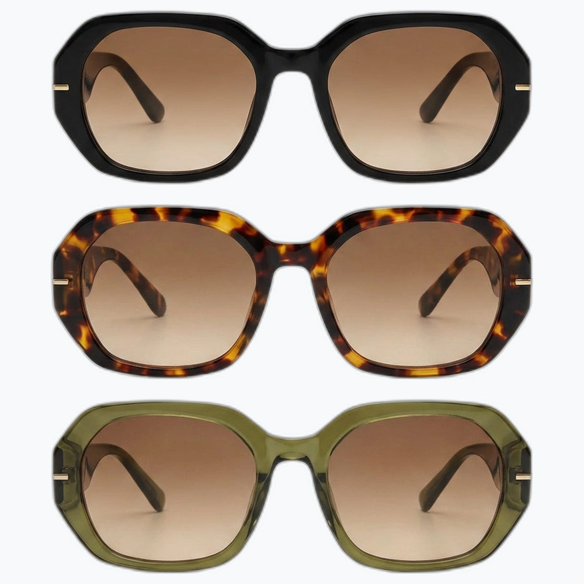 Jaxy The Regent — Classic Square sunglasses in Black