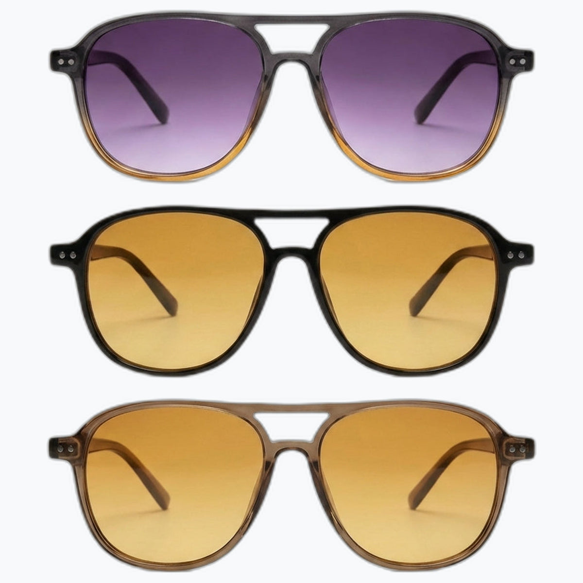 Jaxy Eastwood — Classic Aviator Polarized sunglasses in Black