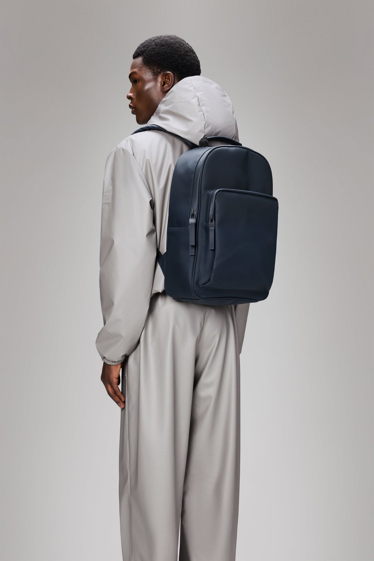 RAINS Book Daypack Large Navy 15L H45 x D12 x W30 cm Backpack