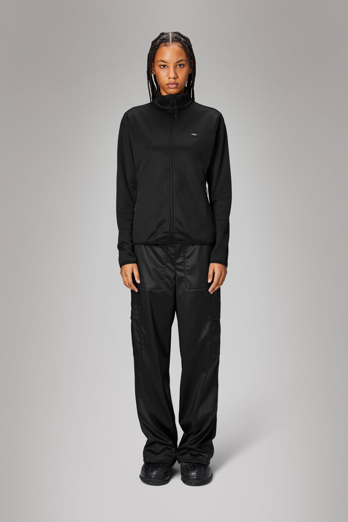 RAINS Sintra Fleece Curve Jacket Black Jacket