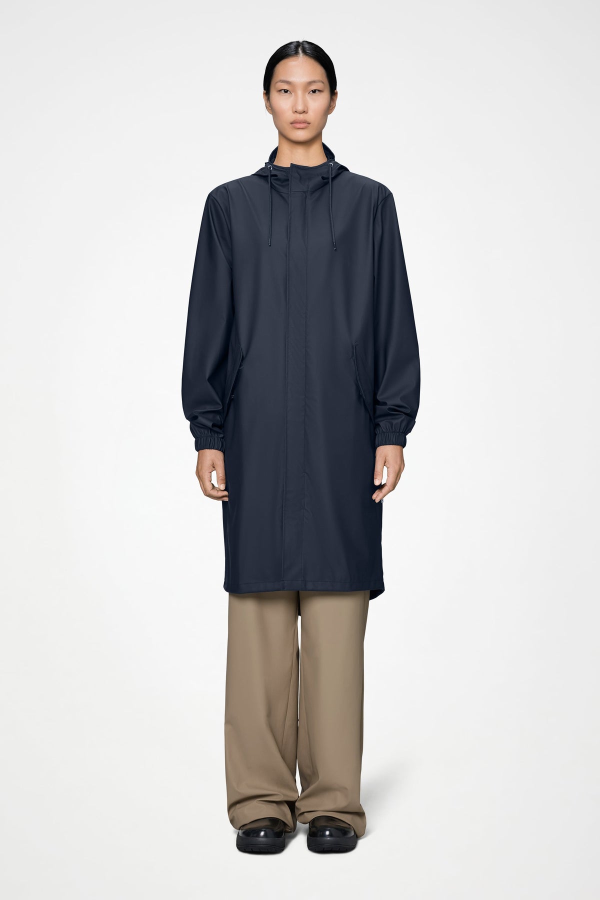 RAINS Fishtail Parka Navy Jacket