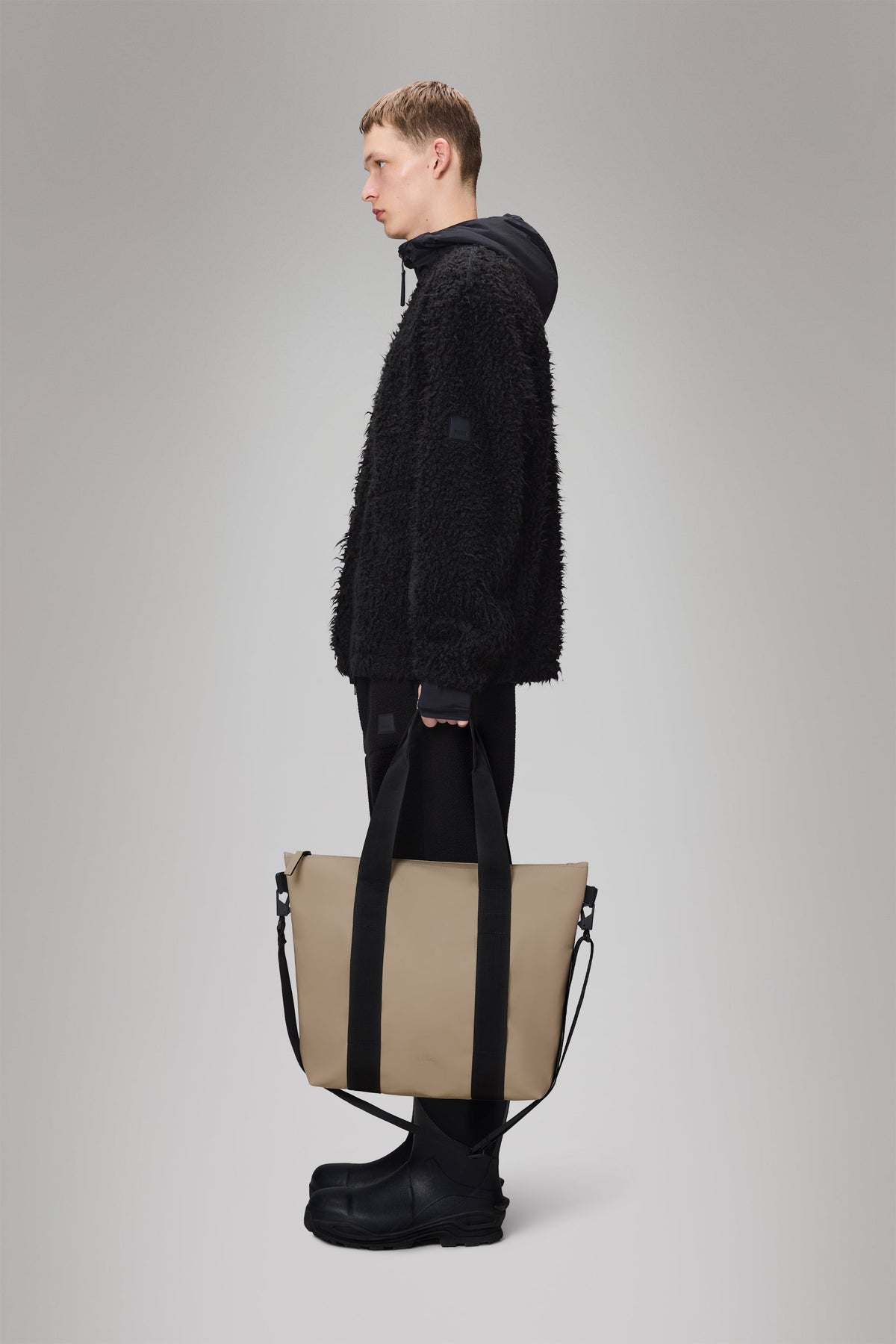 RAINS Tote Bag Mini Beige 16L H36 x D13 x W40 cm Tote