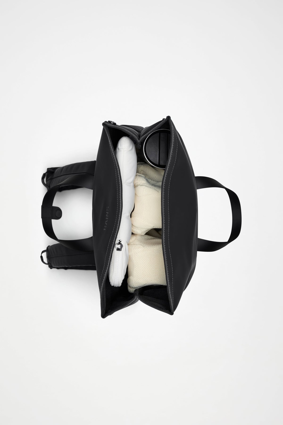 RAINS 2 Way Tote Backpack Beige Backpack
