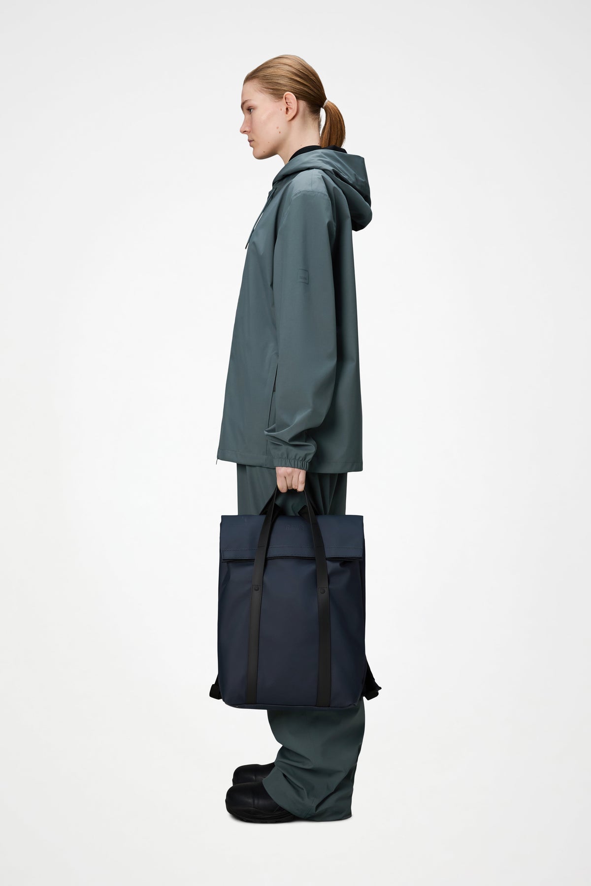 RAINS 2 Way Tote Backpack Navy 15L H58 x D12 x W33 cm Backpack