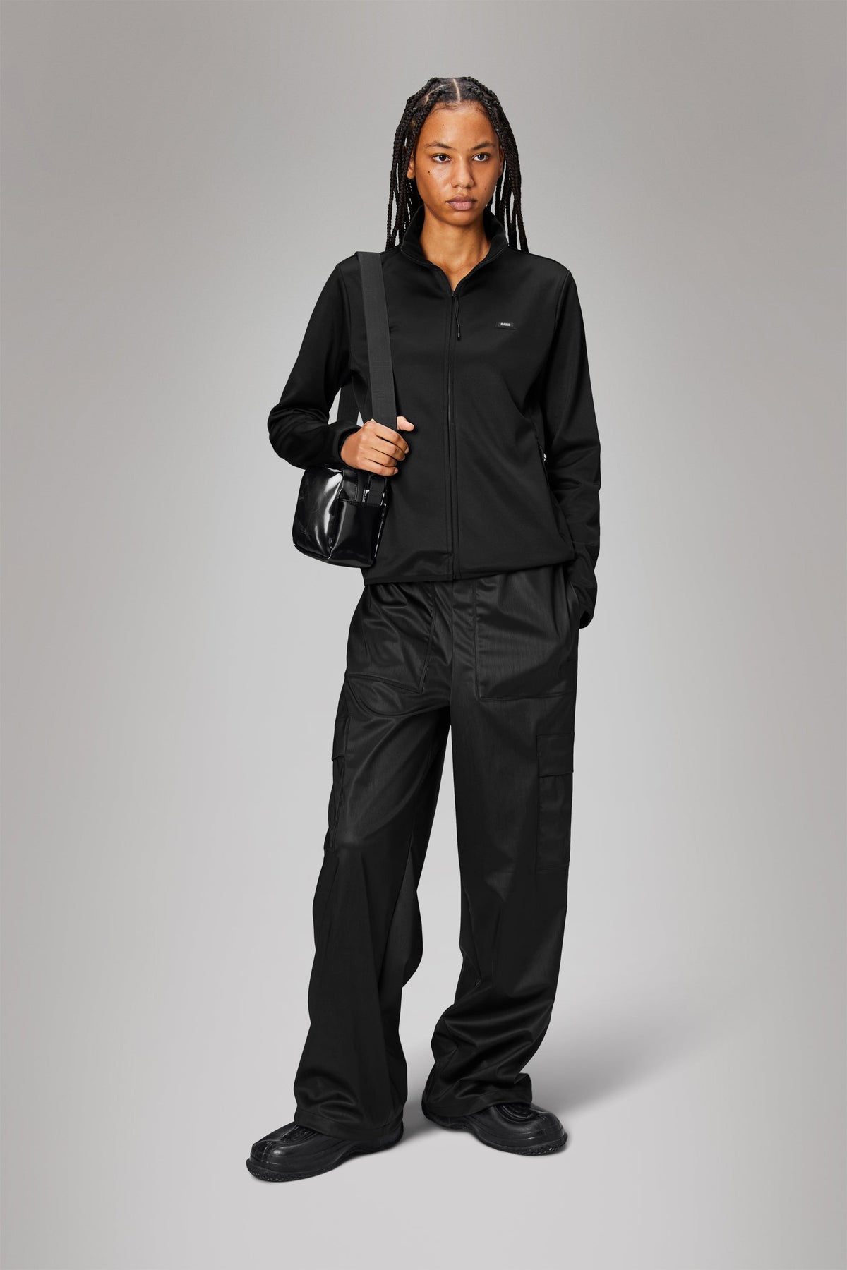 RAINS Sintra Fleece Curve Jacket Black Jacket