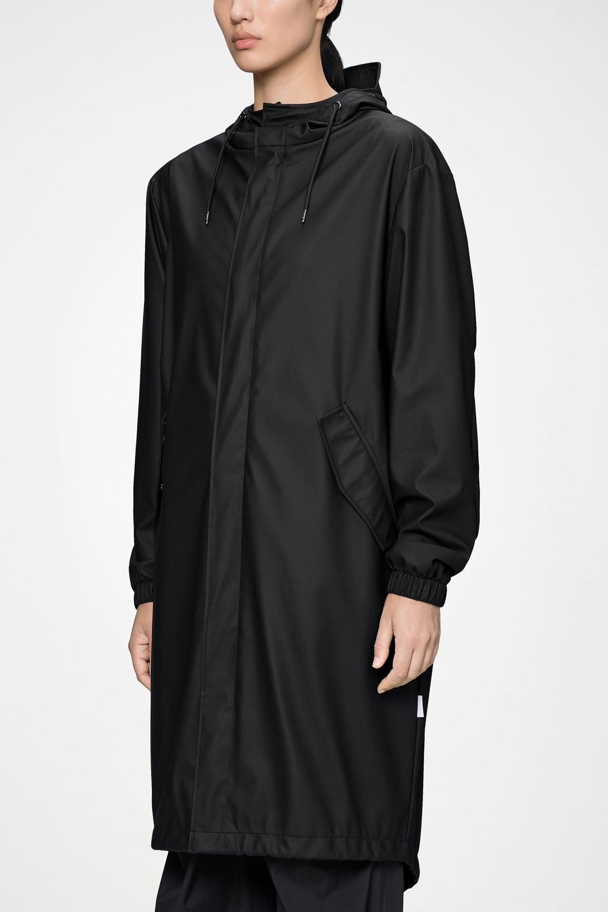 RAINS Fishtail Parka Black Jacket