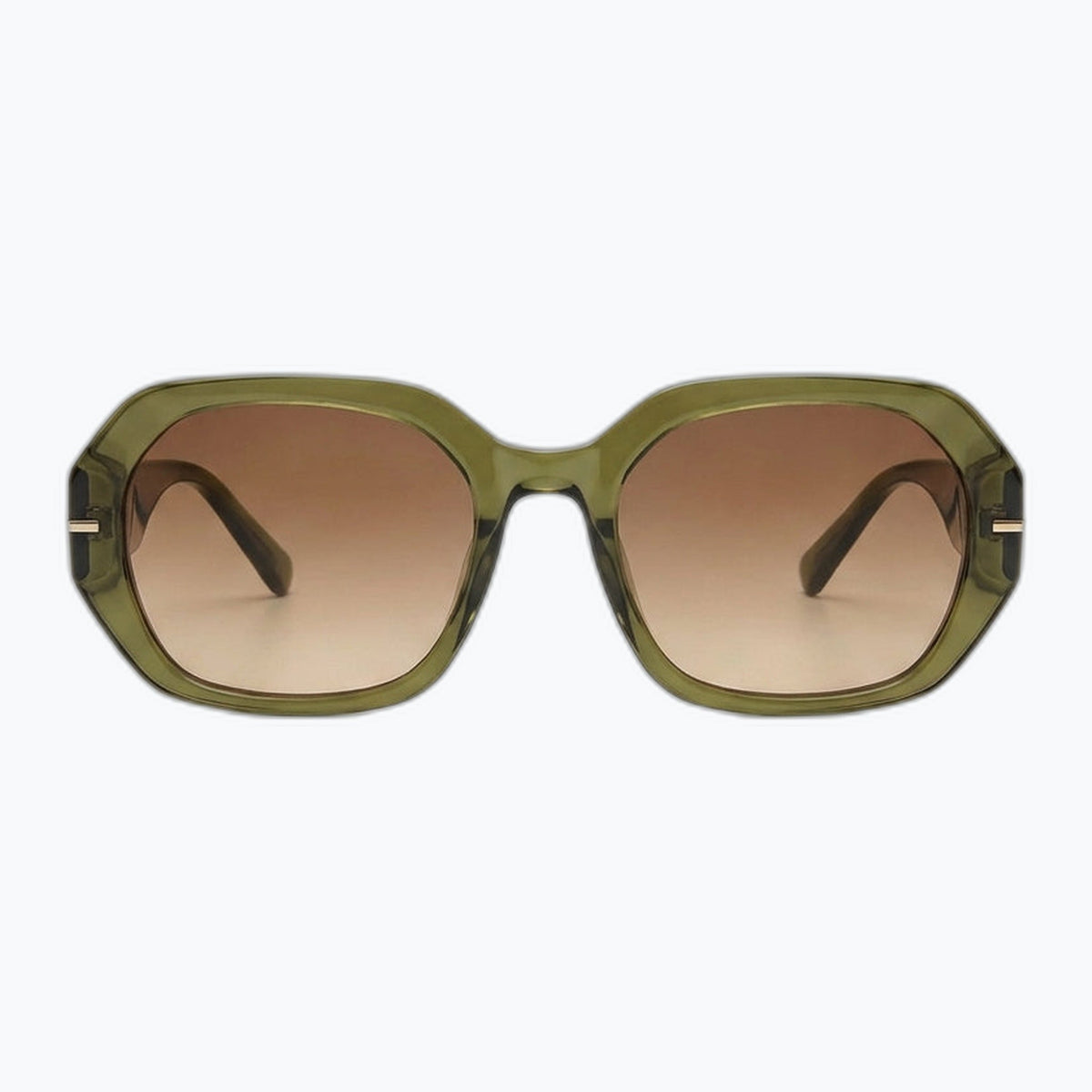 Jaxy The Regent in Green — Square sunglasses