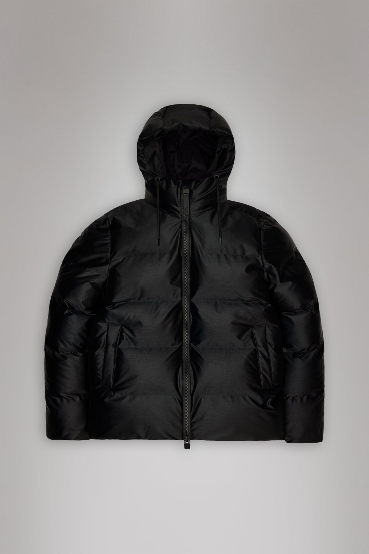 RAINS Alta Puffer Jacket Black Grain Jacket