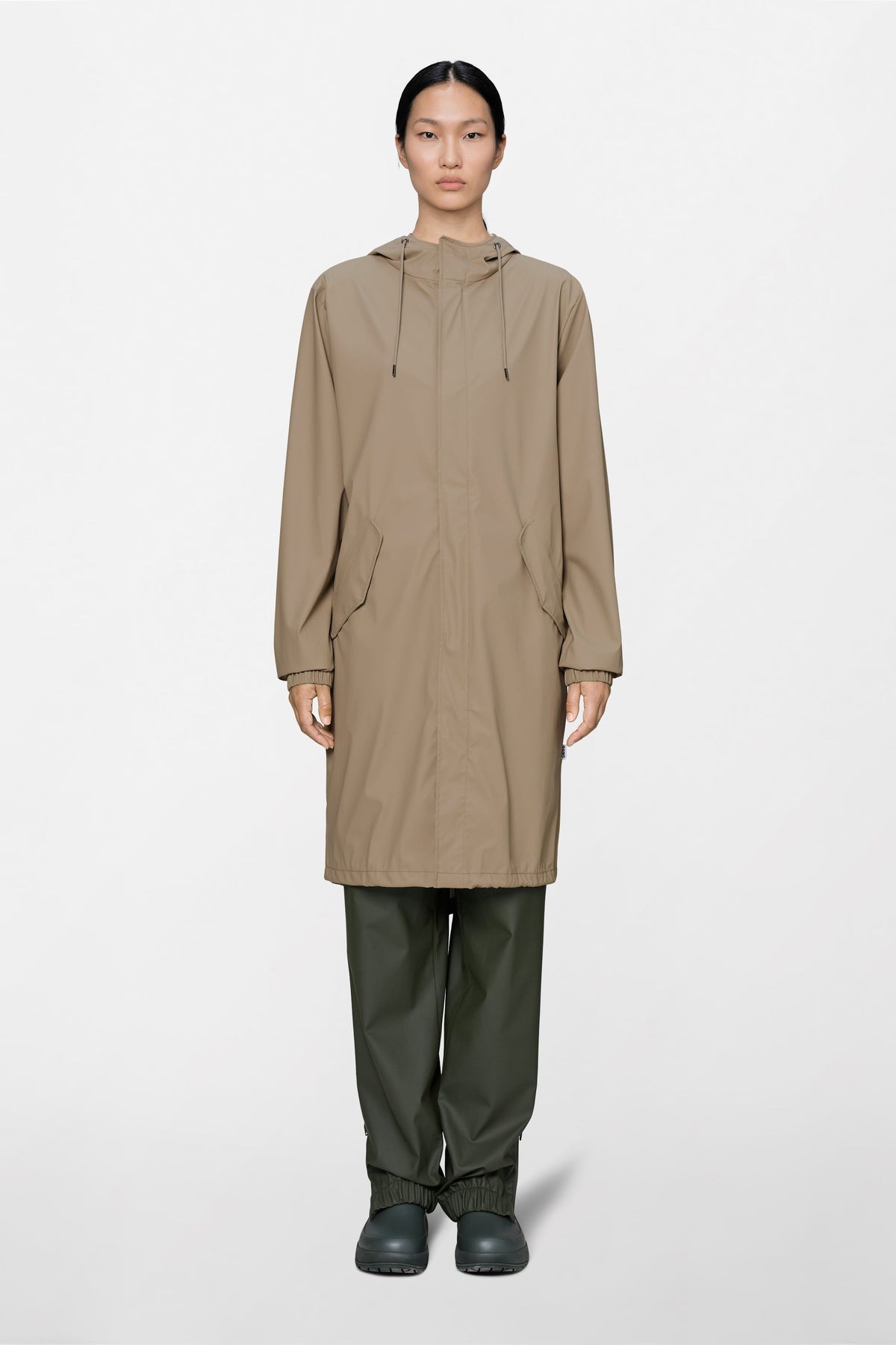 RAINS Fishtail Parka Beige Jacket