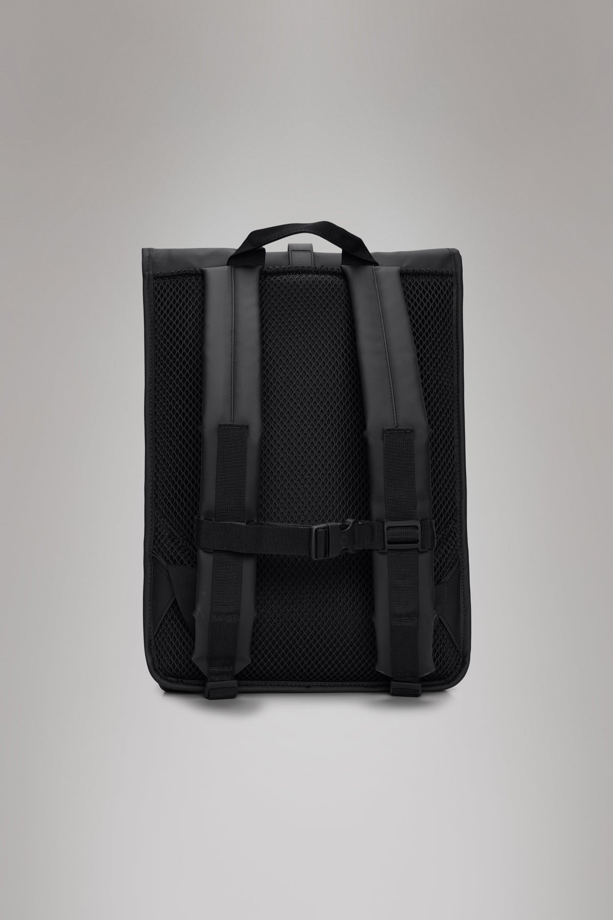 RAINS Rolltop Rucksack Black 17L H48 x D11 x W32 cm Backpack