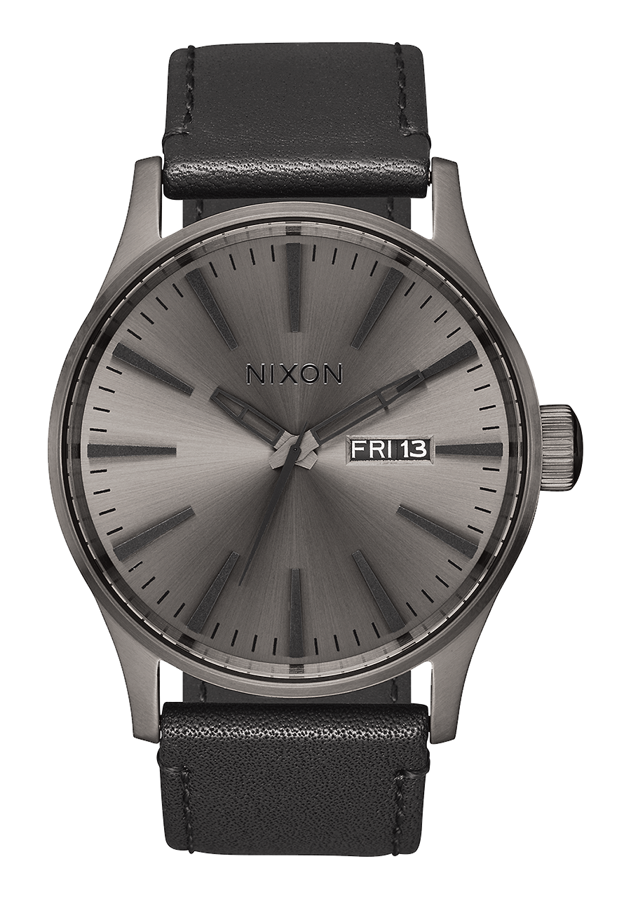 Sentry Leather - Gunmetal / Black