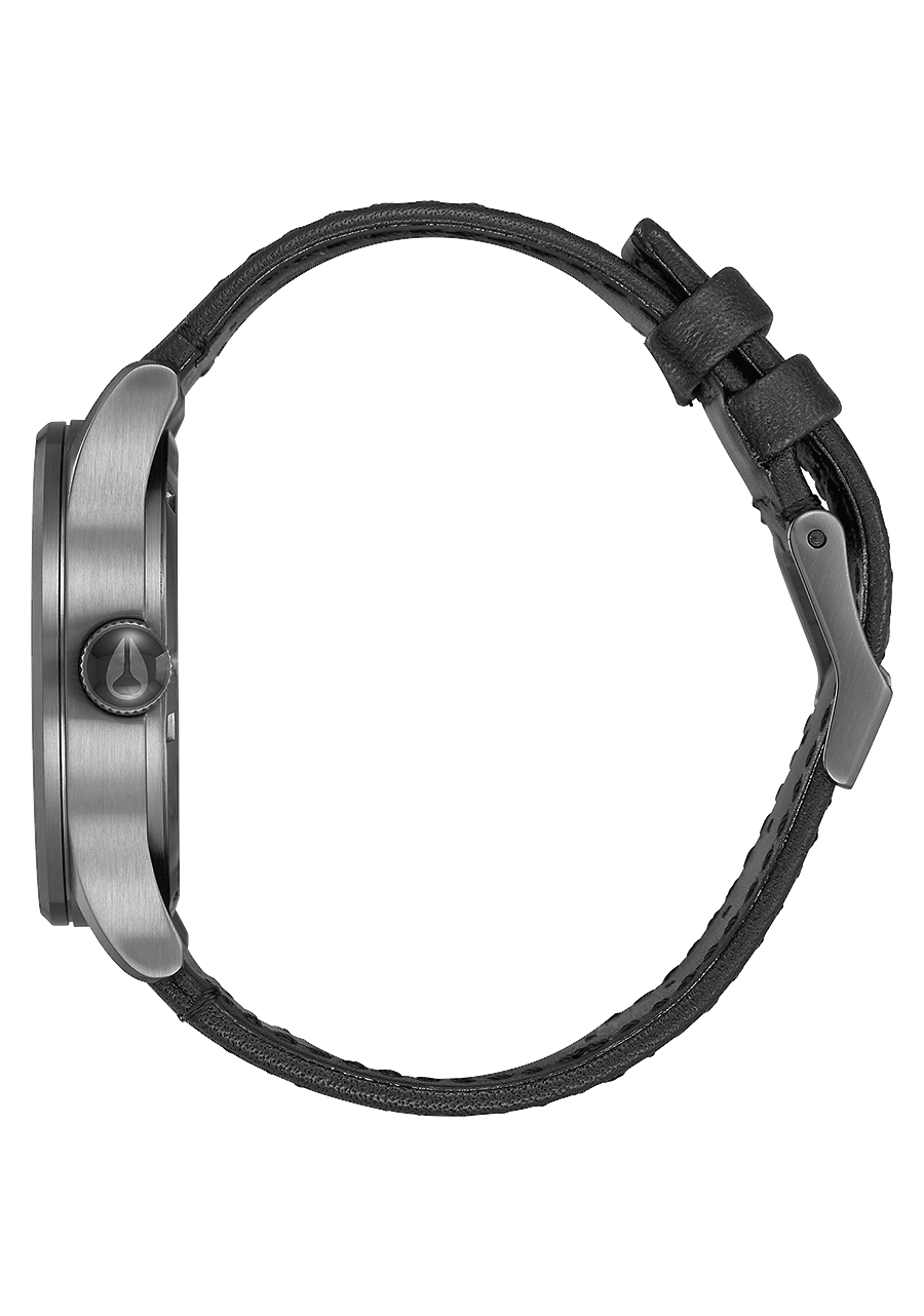 Sentry Leather - Gunmetal / Black