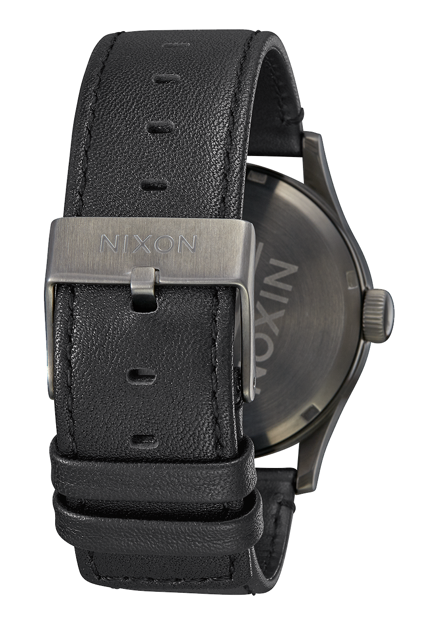 Sentry Leather - Gunmetal / Black