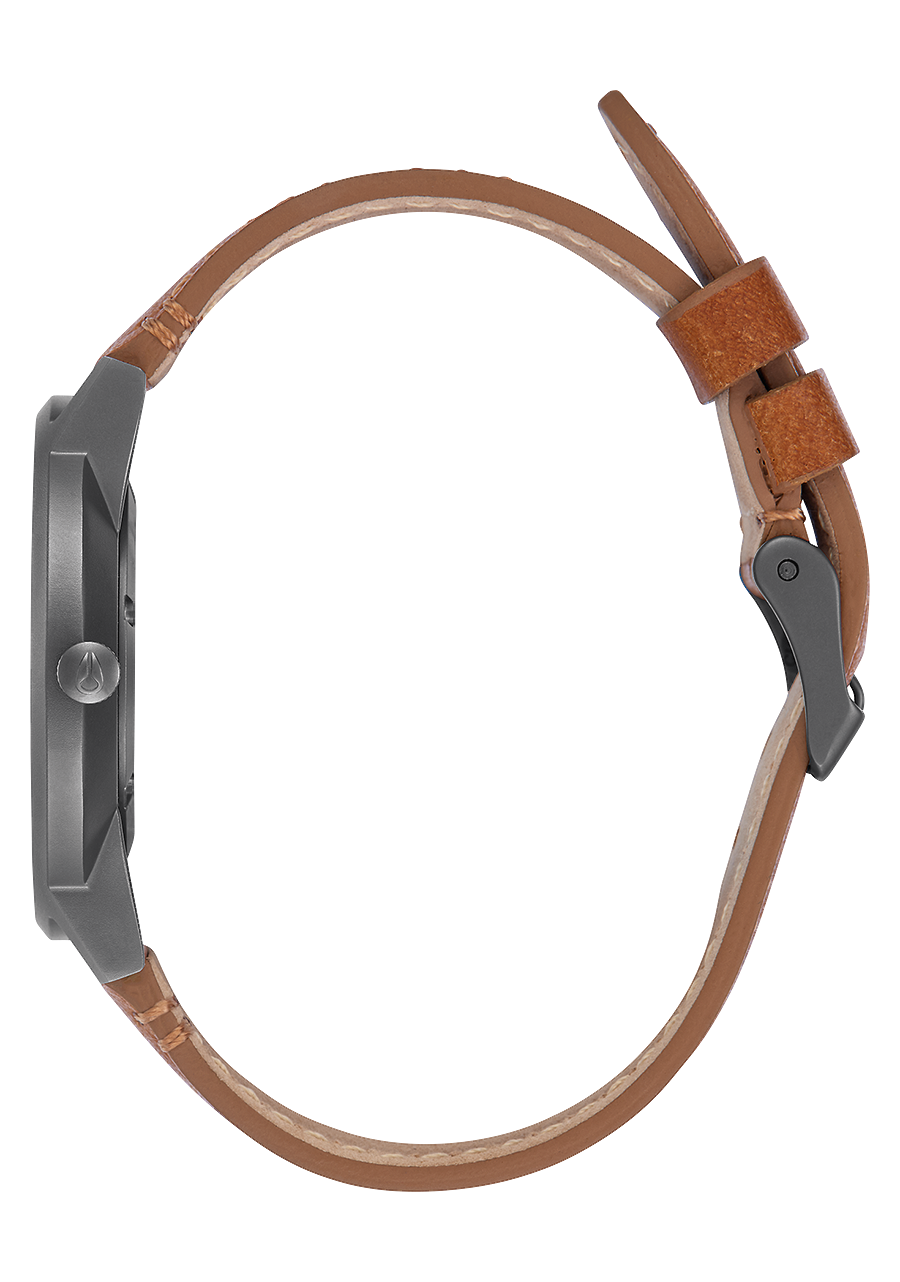 Porter Leather - Gunmetal / Charcoal / Taupe