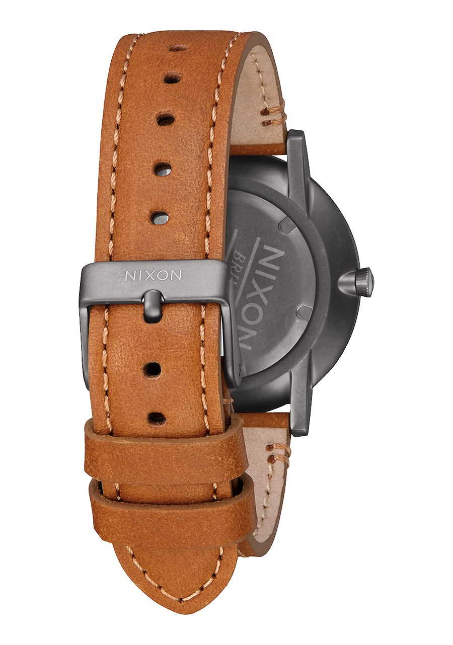 Porter Leather - Gunmetal / Charcoal / Taupe