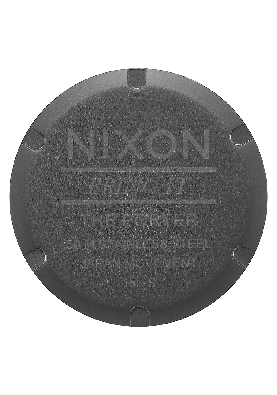 Porter Leather - Gunmetal / Charcoal / Taupe