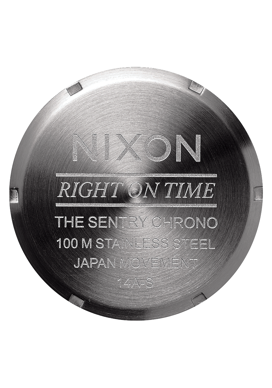 Sentry Chrono Leather - All Gunmetal / Black