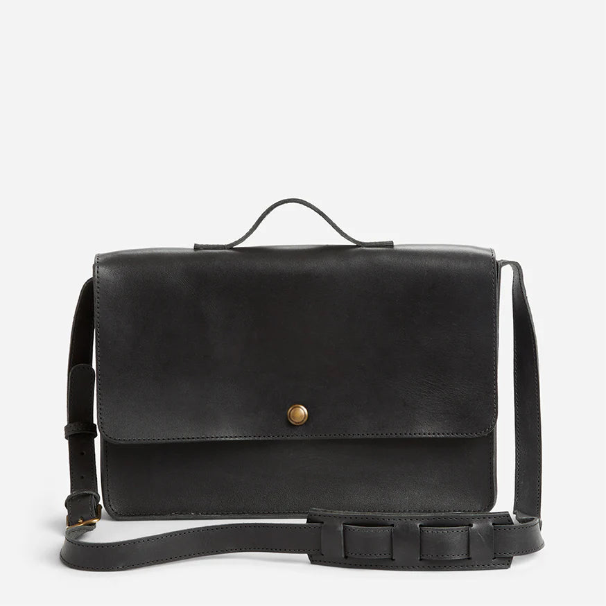 Austin Full-Grain Leather Messenger Bag