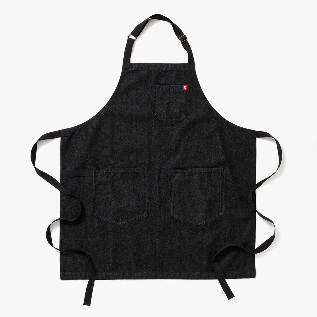 The Essential Denim Apron - Abalone Black Denim