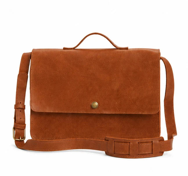 Austin Full-Grain Leather Messenger Bag