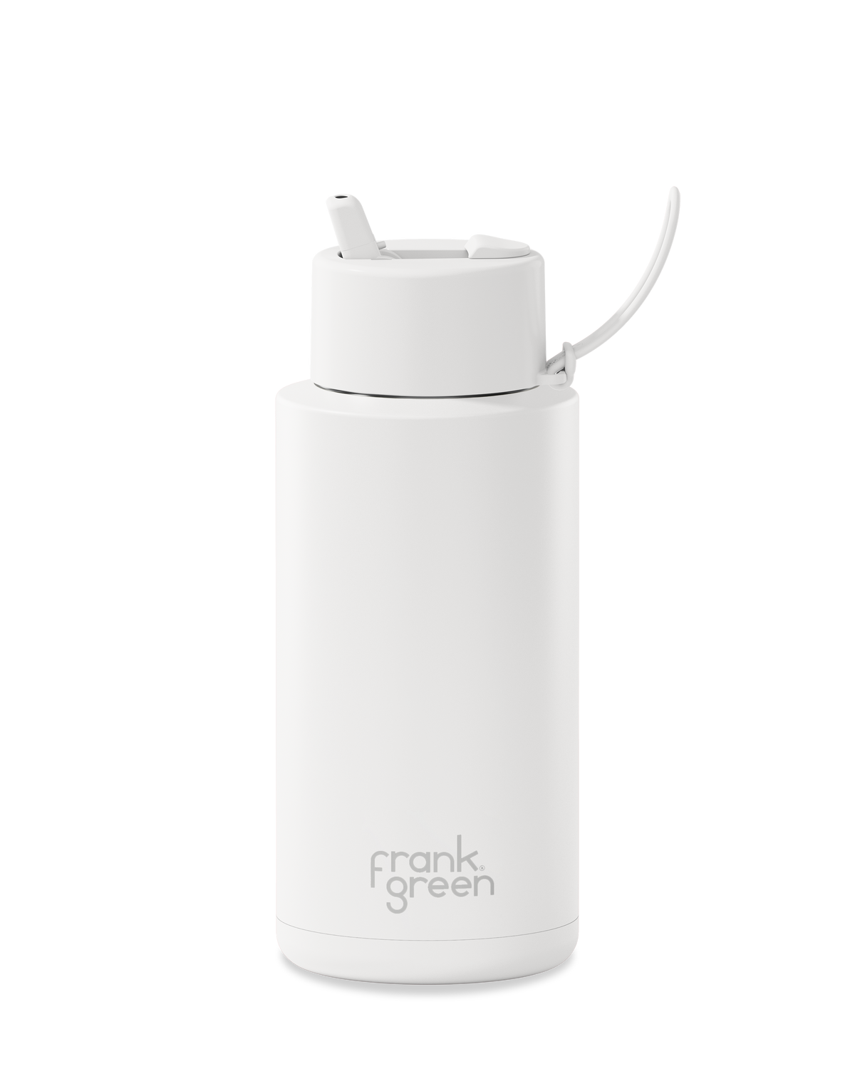 Ceramic Reusable Bottle - Flip Straw Lid