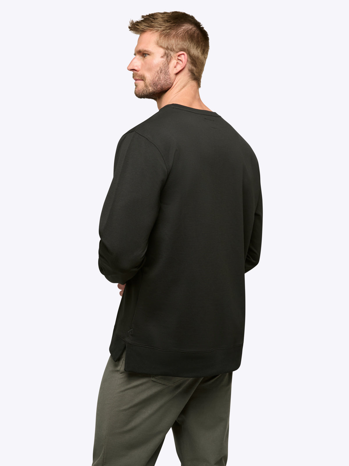 Hyperloop Pullover Split-Hem | Black Signature-fit