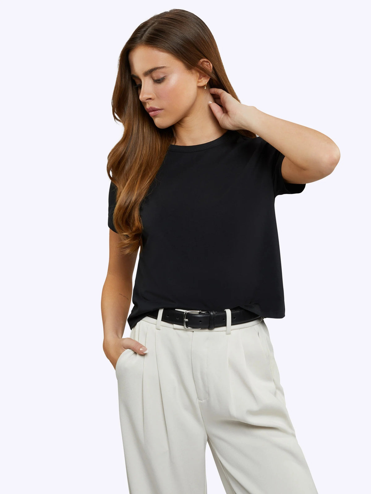 Almost Friday Tee | Black Classic-fit PYCA Pro®