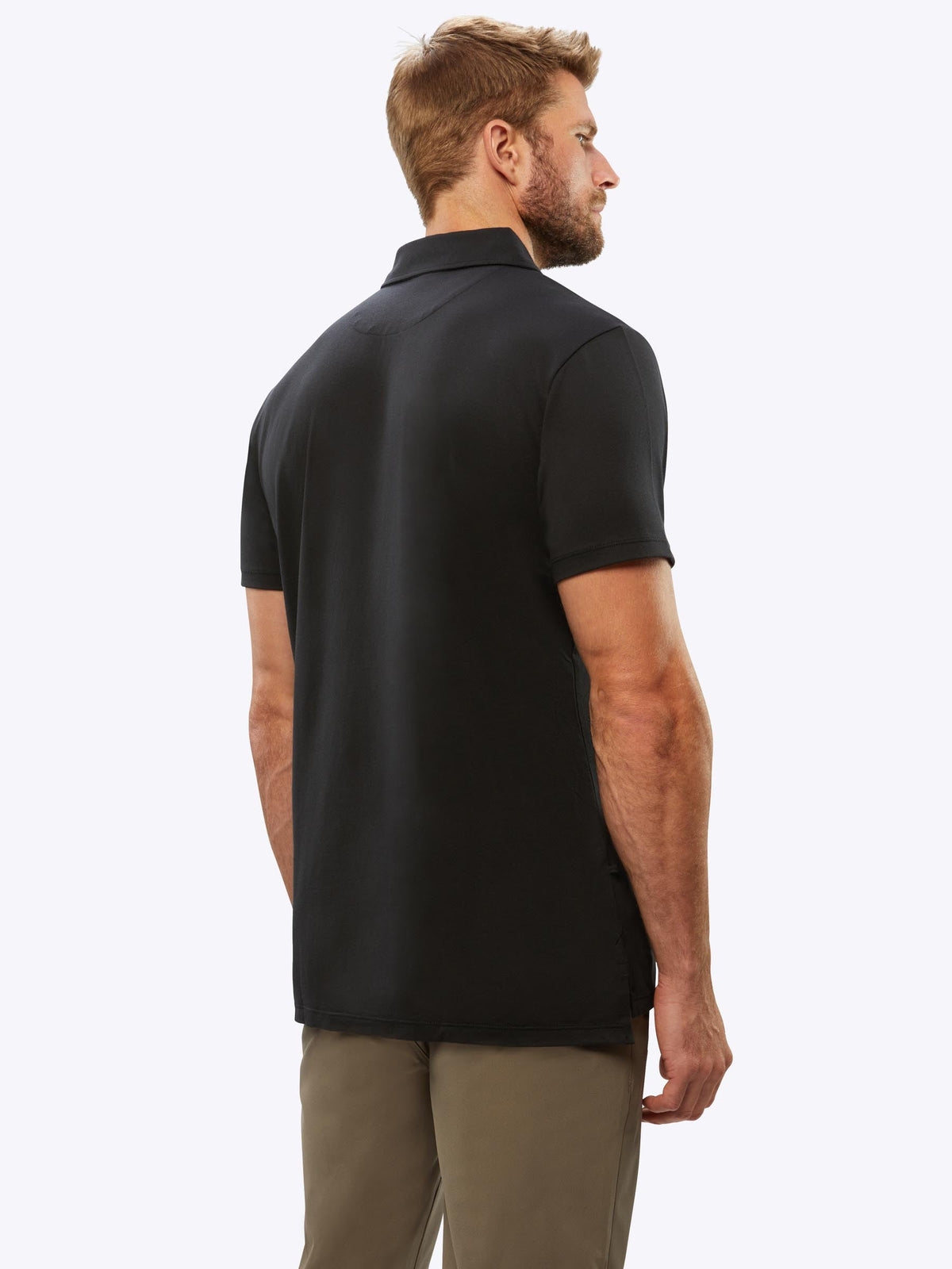 COZ Polo Split-Hem | Black Signature-Fit