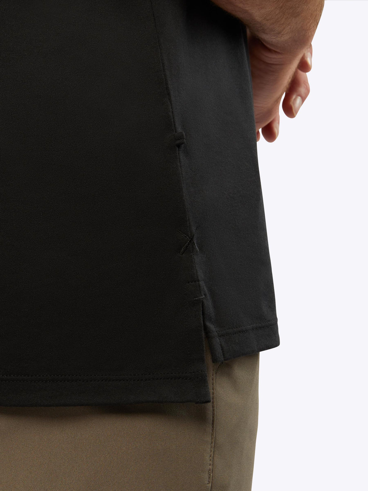 COZ Polo Split-Hem | Black Signature-Fit