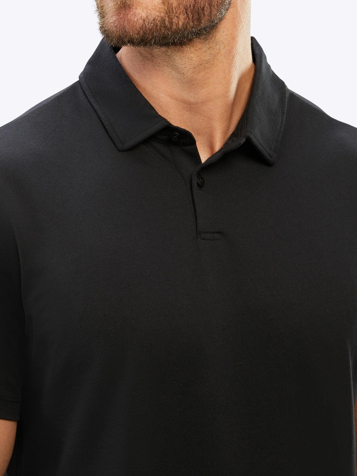 COZ Polo Split-Hem | Black Signature-Fit