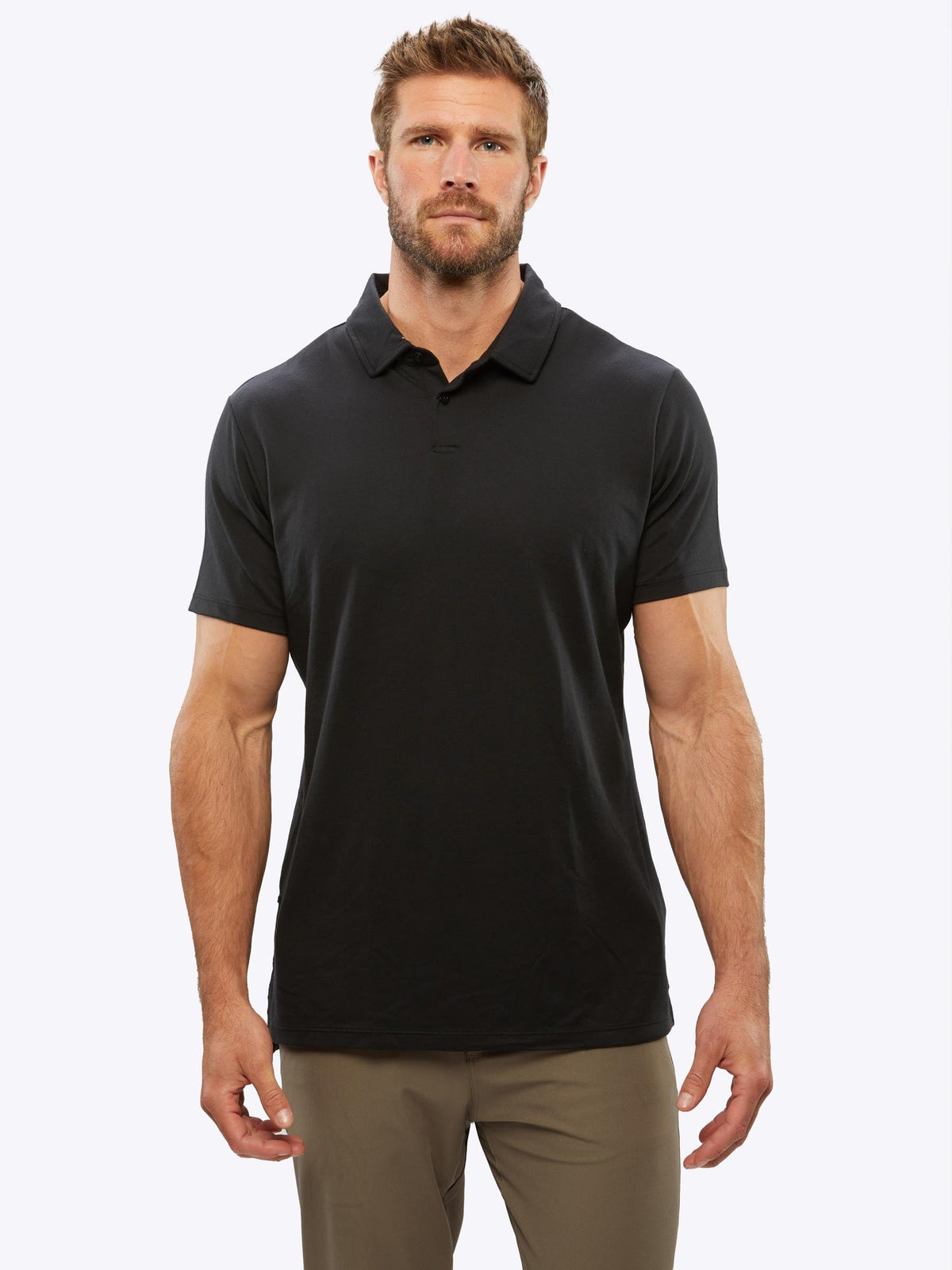 COZ Polo Split-Hem | Black Signature-Fit