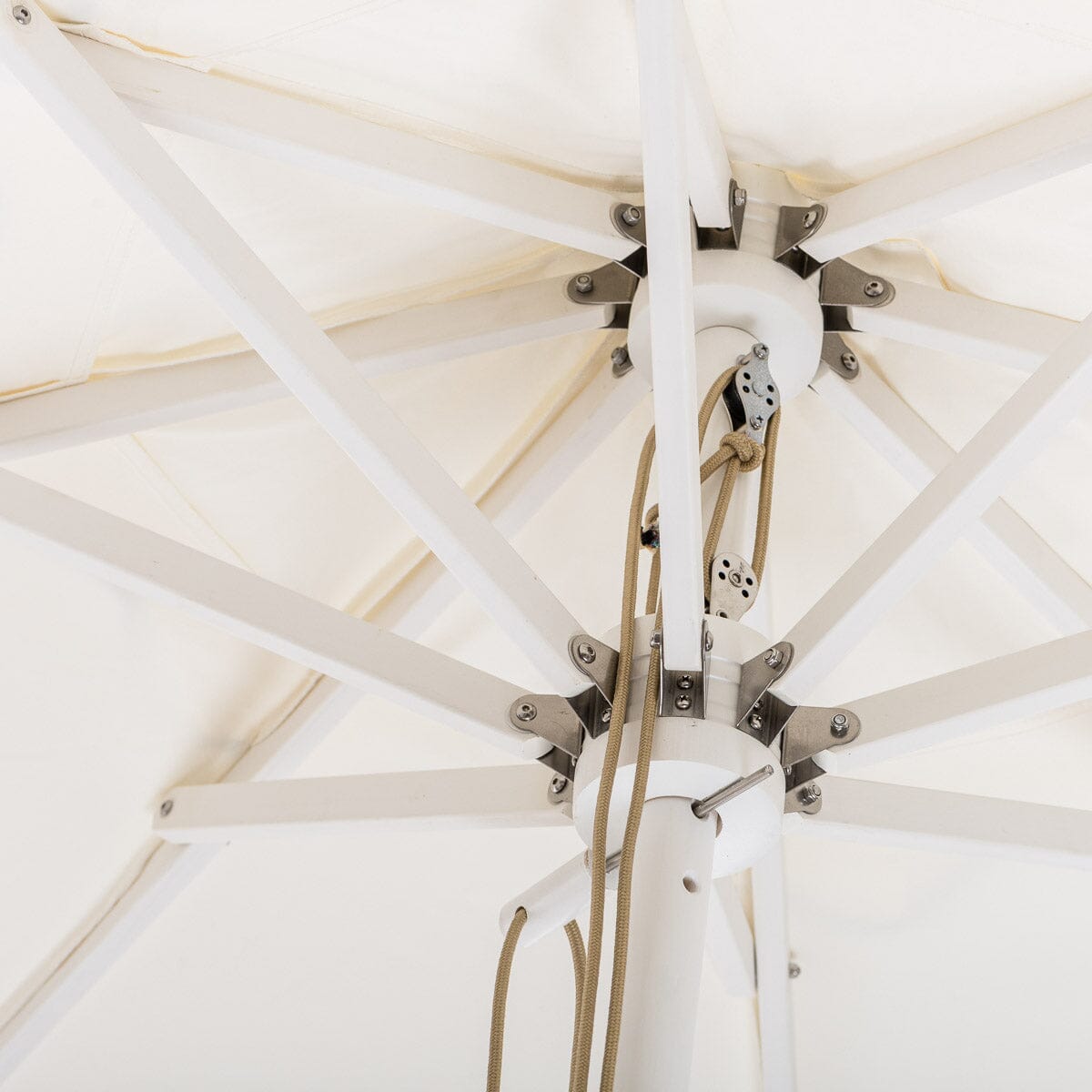 The Market Umbrella - Rivie White Market Umbrella Business &amp; Pleasure Co 