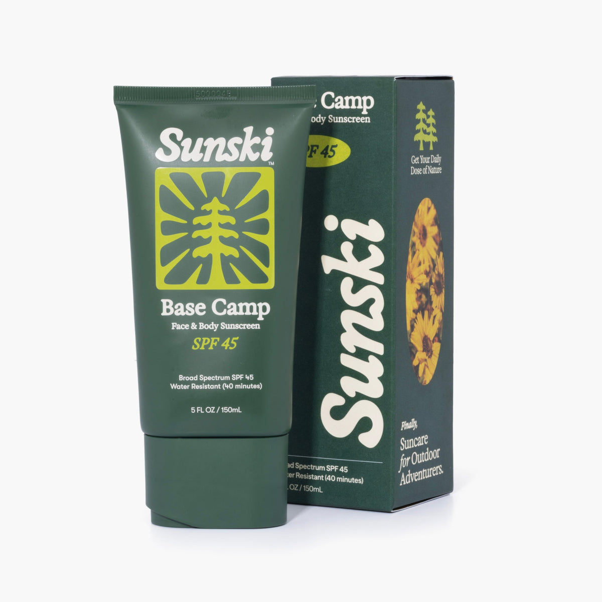 Base Camp SPF 45 sunscreen packaging 
