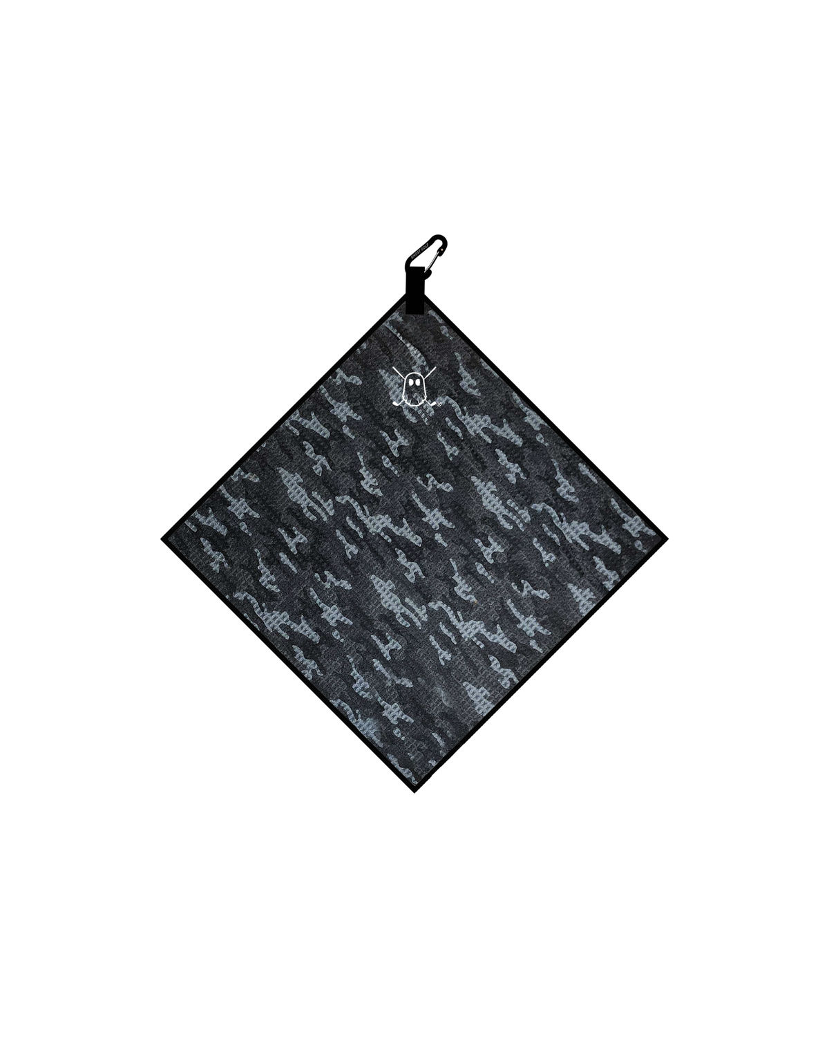 Greenside Towel with Carabiner Black Camo#color_black-camo