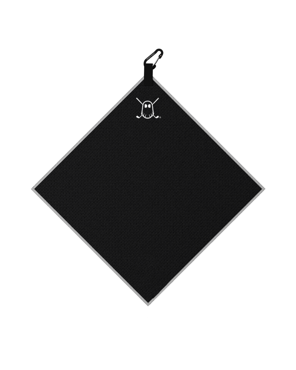 Greenside Towel with Carabiner Black#color_black