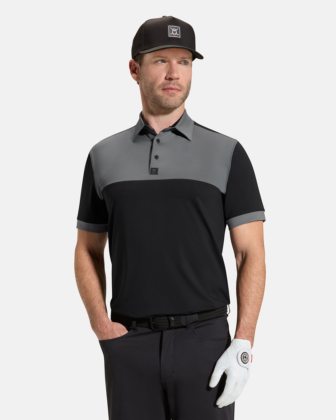 Block-Polo-Black-Front