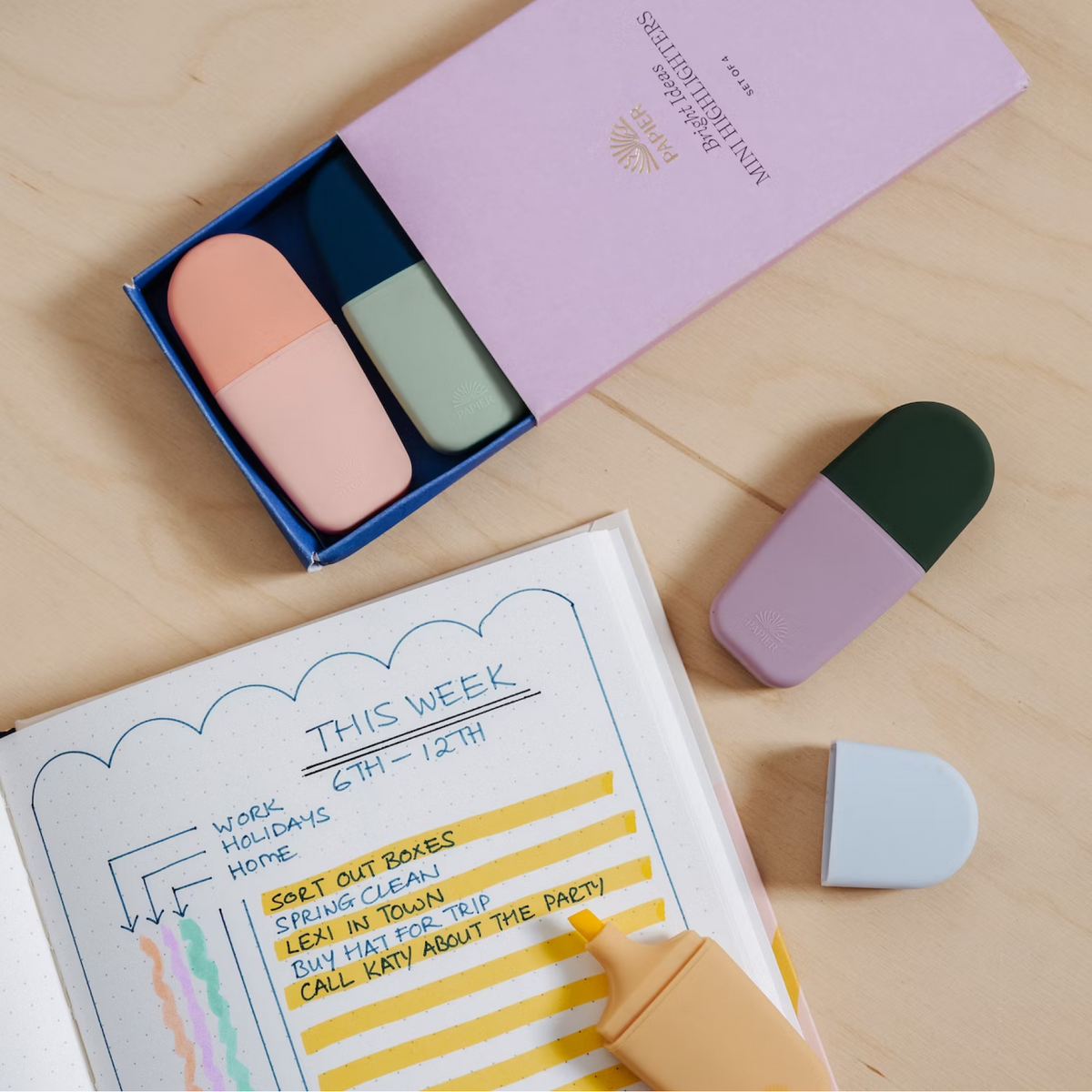 Bright Ideas Mini Highlighters Set of 4