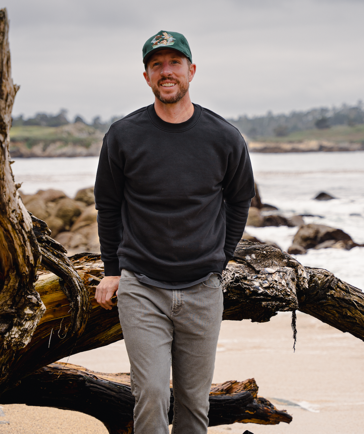 Carmel Crew - Black (Men's Fit)