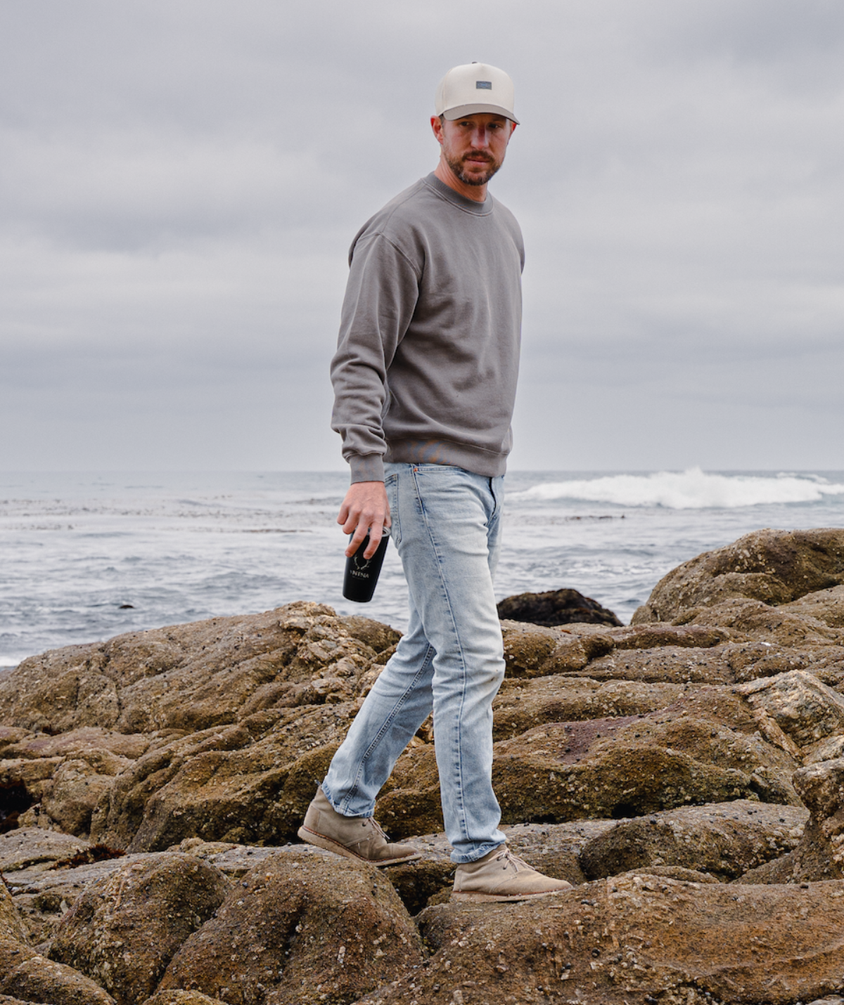 Carmel Crew - Faded Grey (Men's Fit)