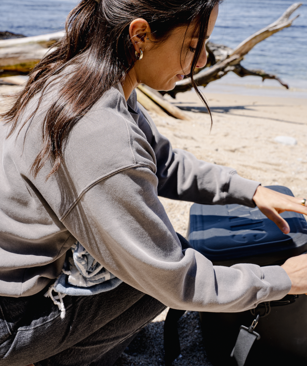 Carmel Crew - Faded Grey (Women's Fit)
