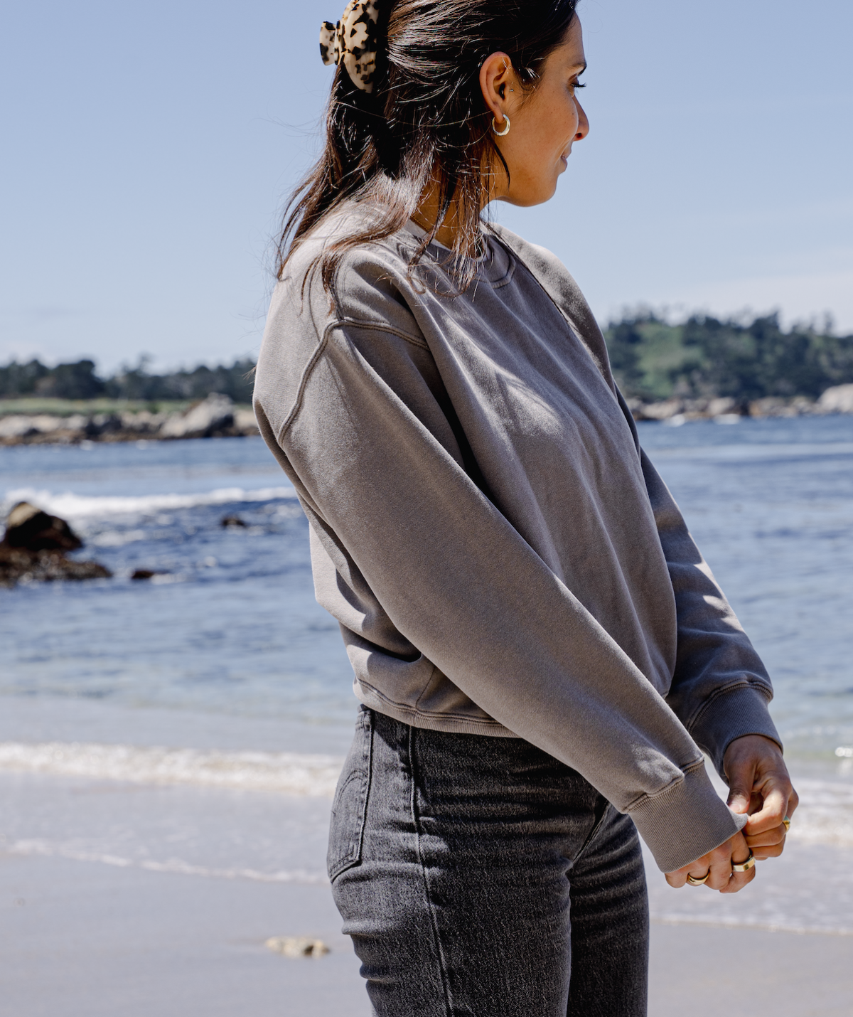 Carmel Crew - Faded Grey (Women's Fit)