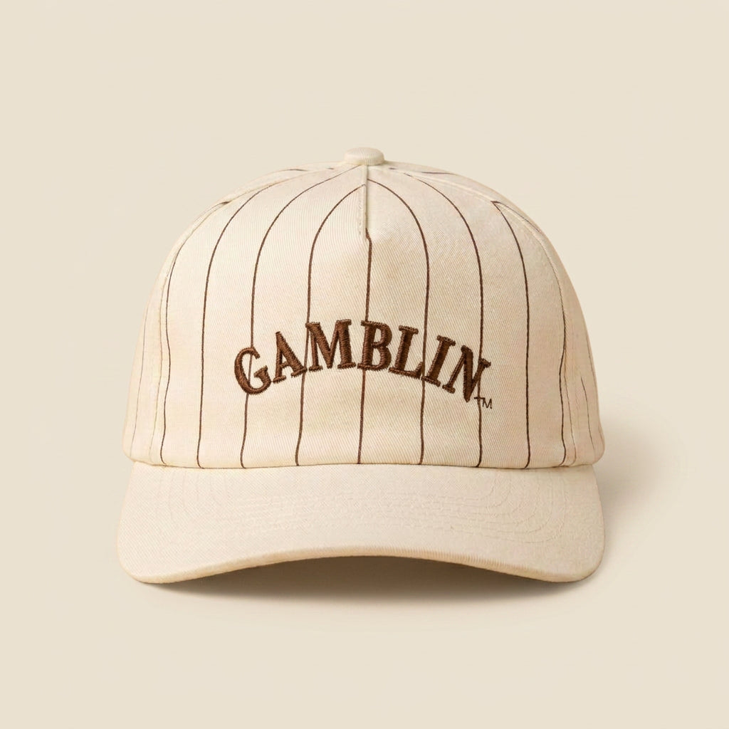 The Pinstripe Gambler Cap