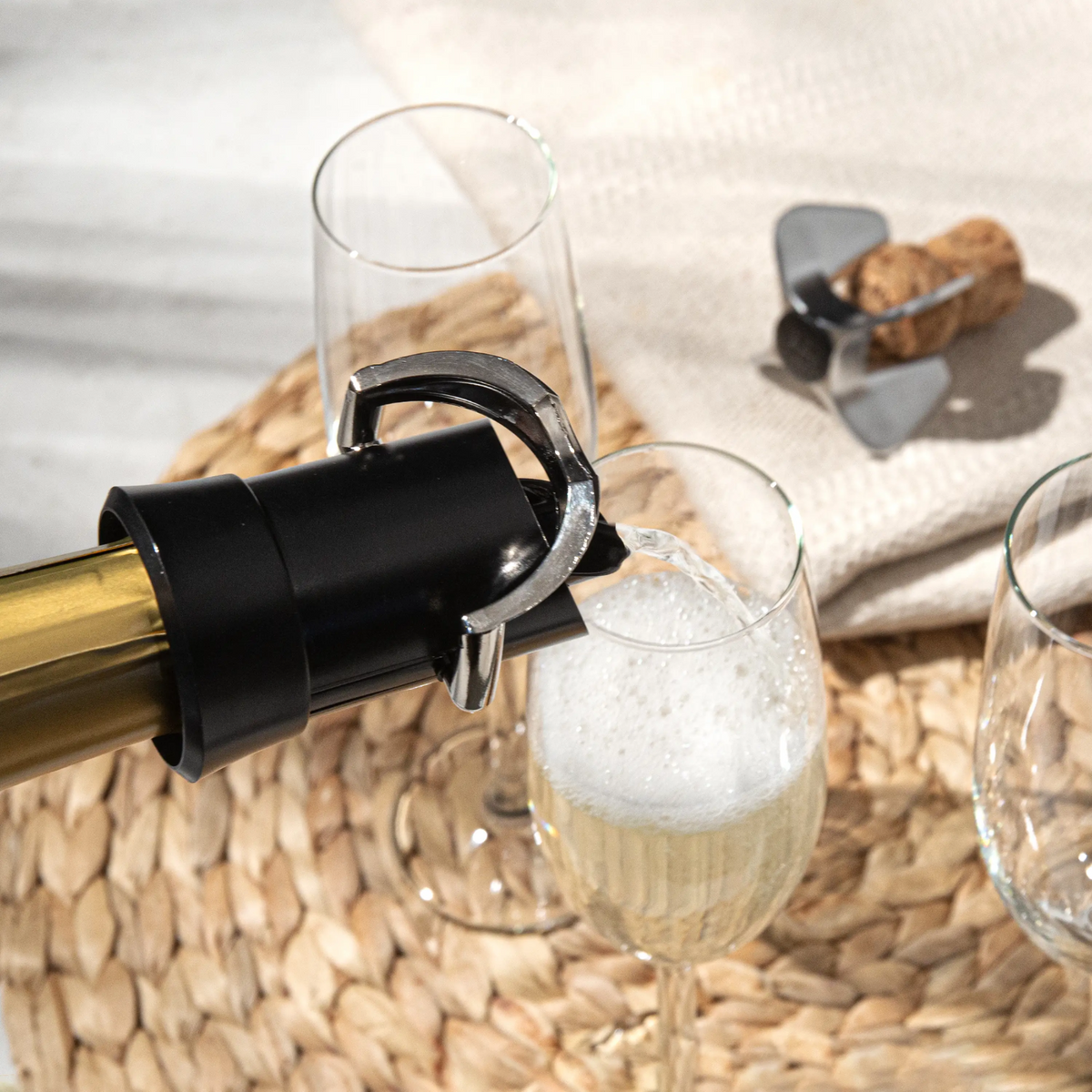 Champagne Stopper and Server