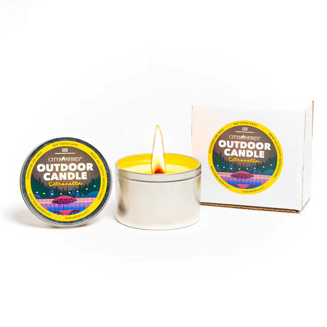 Citronella Bonfire Candle 4”